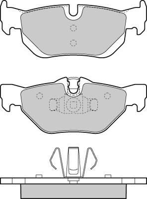 E.T.F. 12-1363 - Тормозные колодки, дисковые, комплект autospares.lv