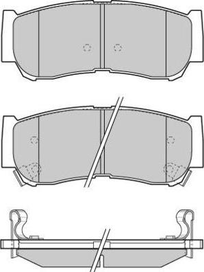 E.T.F. 12-1314 - Тормозные колодки, дисковые, комплект autospares.lv