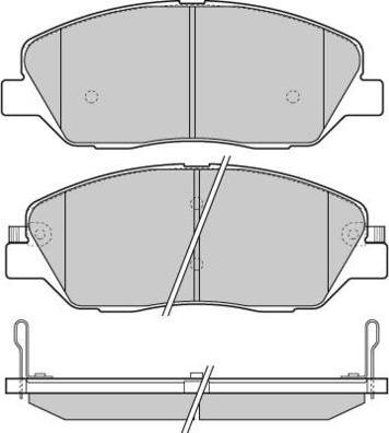 E.T.F. 12-1313 - Тормозные колодки, дисковые, комплект autospares.lv