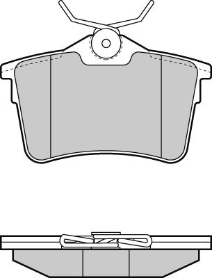 E.T.F. 12-1386 - Тормозные колодки, дисковые, комплект autospares.lv