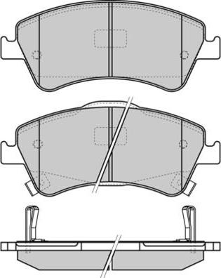 Triscan FDB 4047 - Тормозные колодки, дисковые, комплект autospares.lv