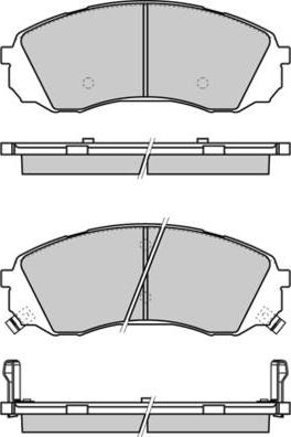 E.T.F. 12-1336 - Тормозные колодки, дисковые, комплект autospares.lv