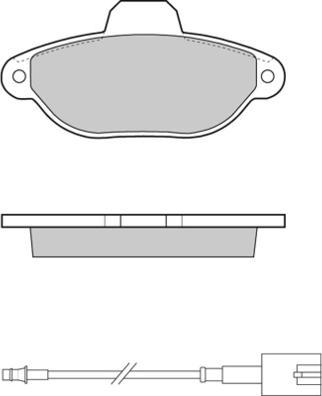 E.T.F. 12-1326 - Тормозные колодки, дисковые, комплект autospares.lv