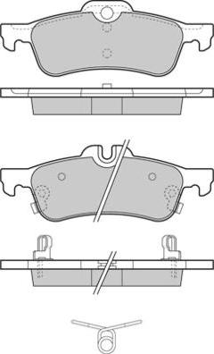 E.T.F. 12-1320 - Тормозные колодки, дисковые, комплект autospares.lv