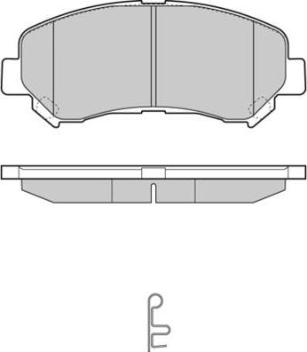 Ashuki M050-40A - Тормозные колодки, дисковые, комплект autospares.lv