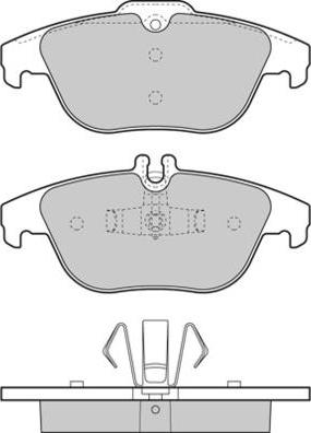 E.T.F. 12-1328 - Тормозные колодки, дисковые, комплект autospares.lv