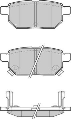 Quinton Hazell BP1618 - Тормозные колодки, дисковые, комплект autospares.lv