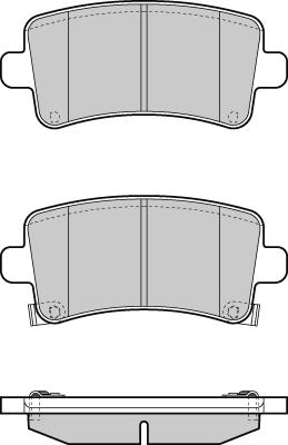 Trusting 861 - Тормозные колодки, дисковые, комплект autospares.lv