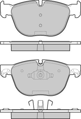 E.T.F. 12-1371 - Тормозные колодки, дисковые, комплект autospares.lv