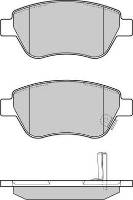 E.T.F. 12-1294 - Тормозные колодки, дисковые, комплект autospares.lv