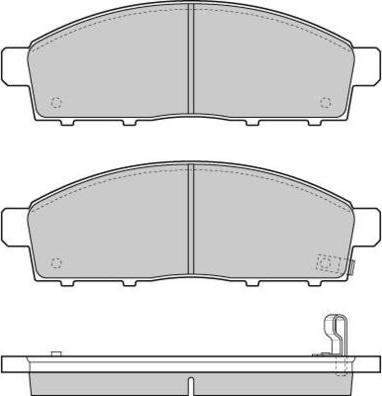 E.T.F. 12-1296 - Тормозные колодки, дисковые, комплект autospares.lv