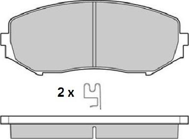 E.T.F. 12-1244 - Тормозные колодки, дисковые, комплект autospares.lv