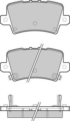 E.T.F. 12-1246 - Тормозные колодки, дисковые, комплект autospares.lv