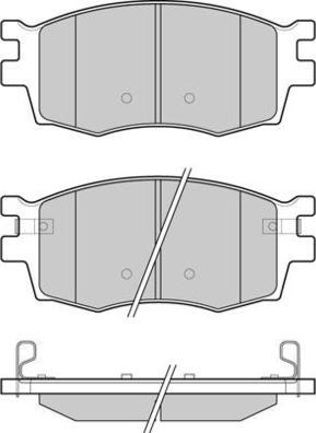 E.T.F. 12-1240 - Тормозные колодки, дисковые, комплект autospares.lv