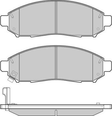 E.T.F. 12-1256 - Тормозные колодки, дисковые, комплект autospares.lv