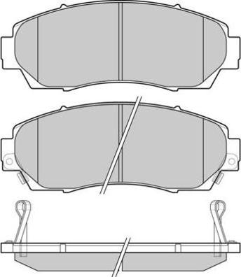 DODA 1070120004 - Тормозные колодки, дисковые, комплект autospares.lv