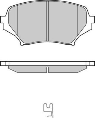 E.T.F. 12-1260 - Тормозные колодки, дисковые, комплект autospares.lv