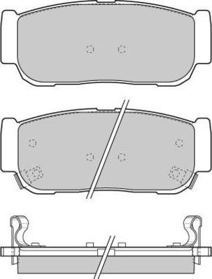 E.T.F. 12-1267 - Тормозные колодки, дисковые, комплект autospares.lv