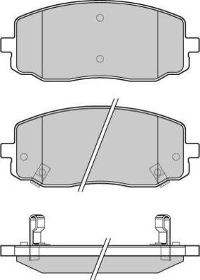 E.T.F. 12-1204 - Тормозные колодки, дисковые, комплект autospares.lv