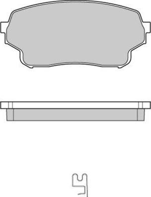 E.T.F. 12-1205 - Тормозные колодки, дисковые, комплект autospares.lv