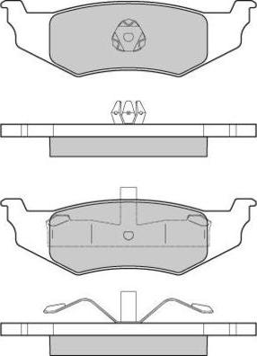 E.T.F. 12-1216 - Тормозные колодки, дисковые, комплект autospares.lv