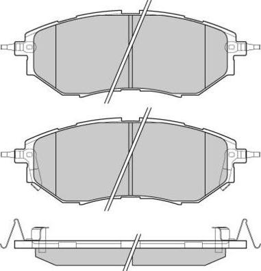 Havam HP7674 - Тормозные колодки, дисковые, комплект autospares.lv