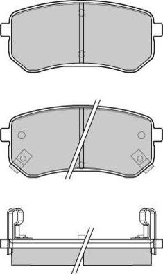 E.T.F. 12-1212 - Тормозные колодки, дисковые, комплект autospares.lv