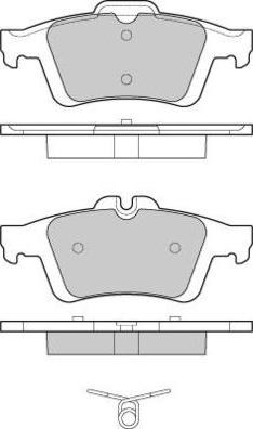 E.T.F. 12-1217 - Тормозные колодки, дисковые, комплект autospares.lv