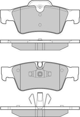 E.T.F. 12-1280 - Тормозные колодки, дисковые, комплект autospares.lv