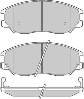 E.T.F. 12-1281 - Тормозные колодки, дисковые, комплект autospares.lv