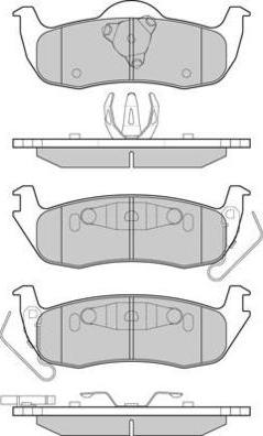 E.T.F. 12-1239 - Тормозные колодки, дисковые, комплект autospares.lv