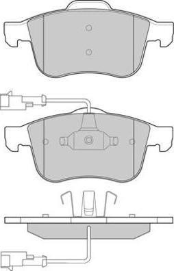 E.T.F. 12-1231 - Тормозные колодки, дисковые, комплект autospares.lv