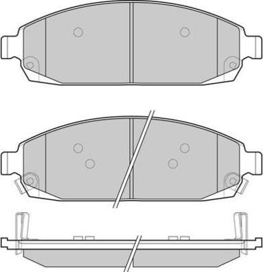 E.T.F. 12-1238 - Тормозные колодки, дисковые, комплект autospares.lv