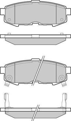 E.T.F. 12-1233 - Тормозные колодки, дисковые, комплект autospares.lv