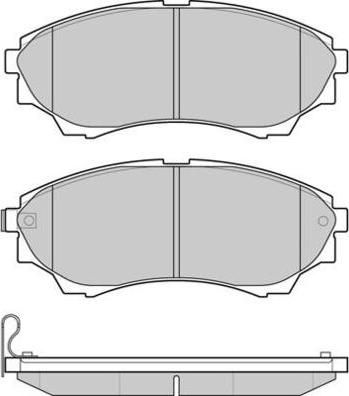 E.T.F. 12-1232 - Тормозные колодки, дисковые, комплект autospares.lv