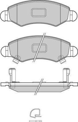 E.T.F. 12-1229 - Тормозные колодки, дисковые, комплект autospares.lv