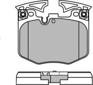 E.T.F. 12-1740 - Тормозные колодки, дисковые, комплект autospares.lv