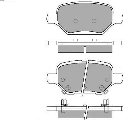 E.T.F. 12-1757 - Тормозные колодки, дисковые, комплект autospares.lv