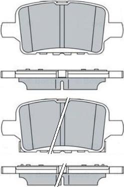 FTE 9005128 - Тормозные колодки, дисковые, комплект autospares.lv