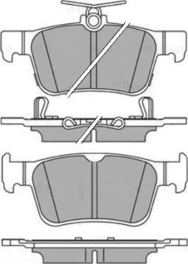 E.T.F. 12-1763 - Тормозные колодки, дисковые, комплект autospares.lv