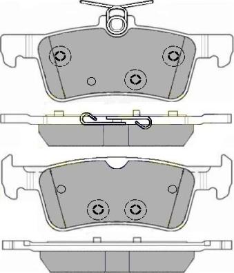 E.T.F. 12-1709 - Тормозные колодки, дисковые, комплект autospares.lv