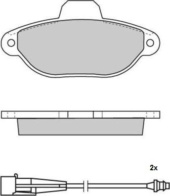 E.T.F. 12-1701 - Тормозные колодки, дисковые, комплект autospares.lv