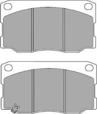 E.T.F. 12-1707 - Тормозные колодки, дисковые, комплект autospares.lv