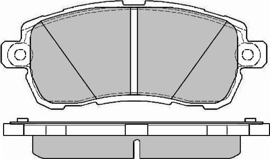 E.T.F. 12-1711 - Тормозные колодки, дисковые, комплект autospares.lv