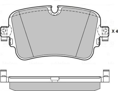 E.T.F. 12-1784 - Тормозные колодки, дисковые, комплект autospares.lv