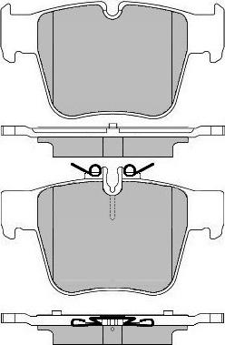 TRW Engine Component GDB2154 - Тормозные колодки, дисковые, комплект autospares.lv