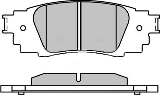 E.T.F. 12-1722 - Тормозные колодки, дисковые, комплект autospares.lv