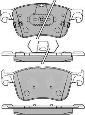 E.T.F. 12-1770 - Тормозные колодки, дисковые, комплект autospares.lv