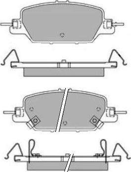 E.T.F. 12-1772 - Тормозные колодки, дисковые, комплект autospares.lv