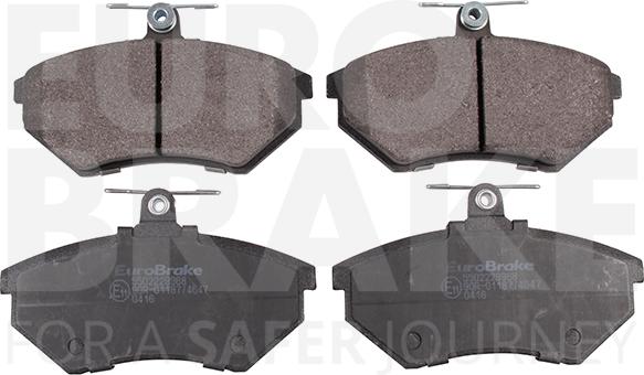 Eurobrake 5502229968 - Тормозные колодки, дисковые, комплект autospares.lv